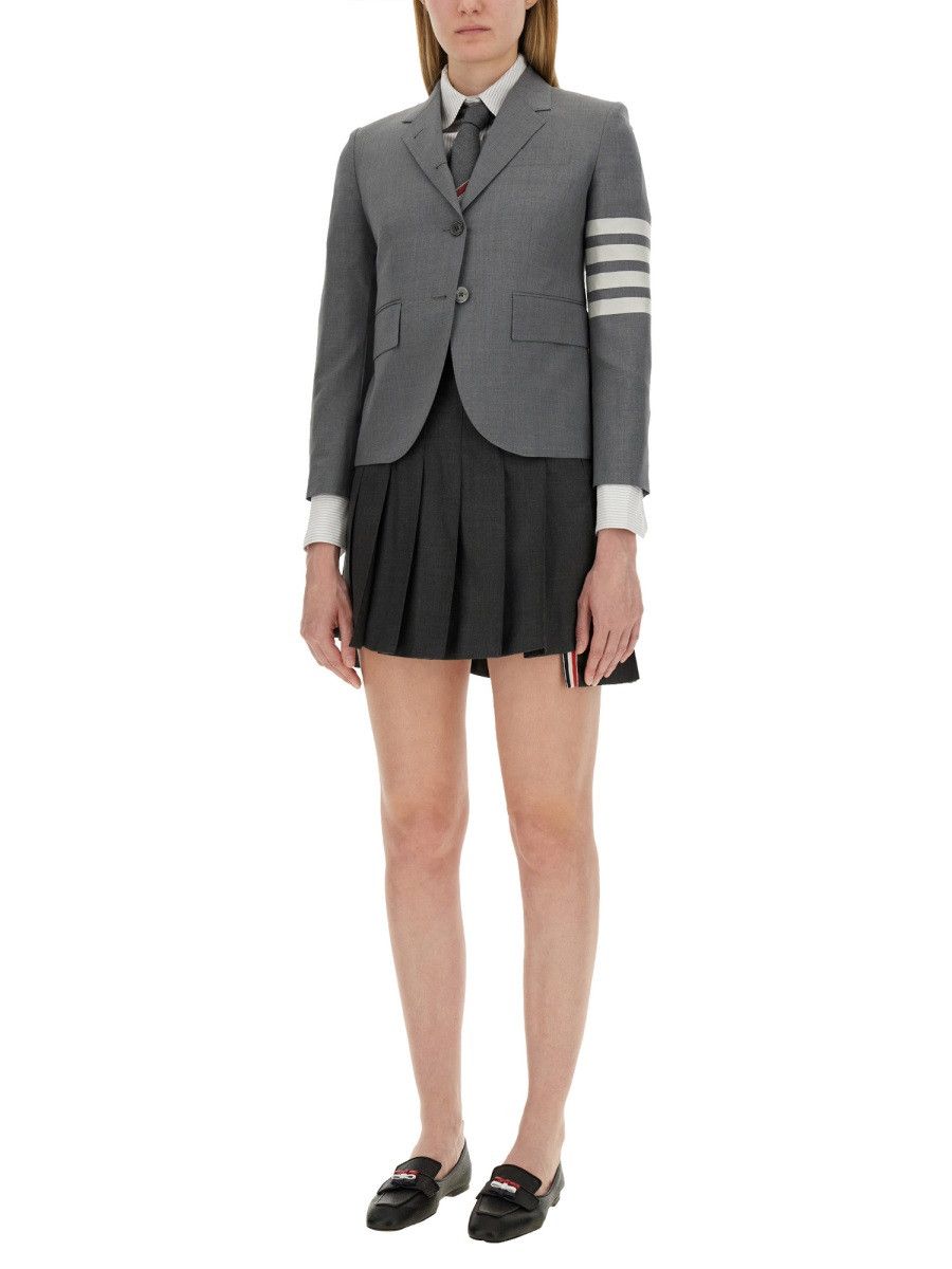 Thom Browne THOM BROWNE SINGLE-BREASTED JACKET - GREY (IT 42) Size M / US 6-8 / IT 42-44 - 2 Thumbnail