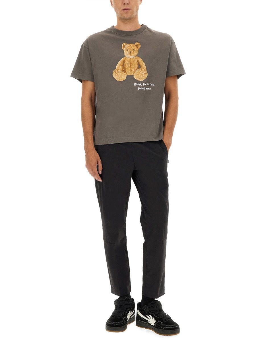 Palm Angels PALM ANGELS T-SHIRT WITH PRINT - GREY Size US M / EU 48-50 / 2 - 2 Thumbnail