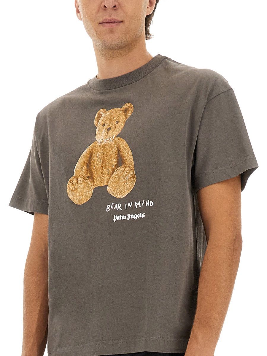Palm Angels PALM ANGELS T-SHIRT WITH PRINT - GREY Size US S / EU 44-46 / 1 - 4 Thumbnail