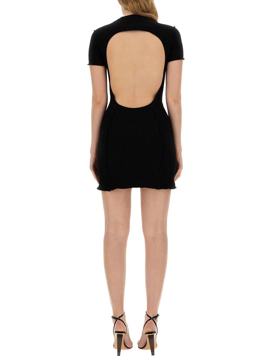 Palm Angels PALM ANGELS DRESS WITH LOGO - BLACK Size S / US 4 / IT 40 - 3 Thumbnail