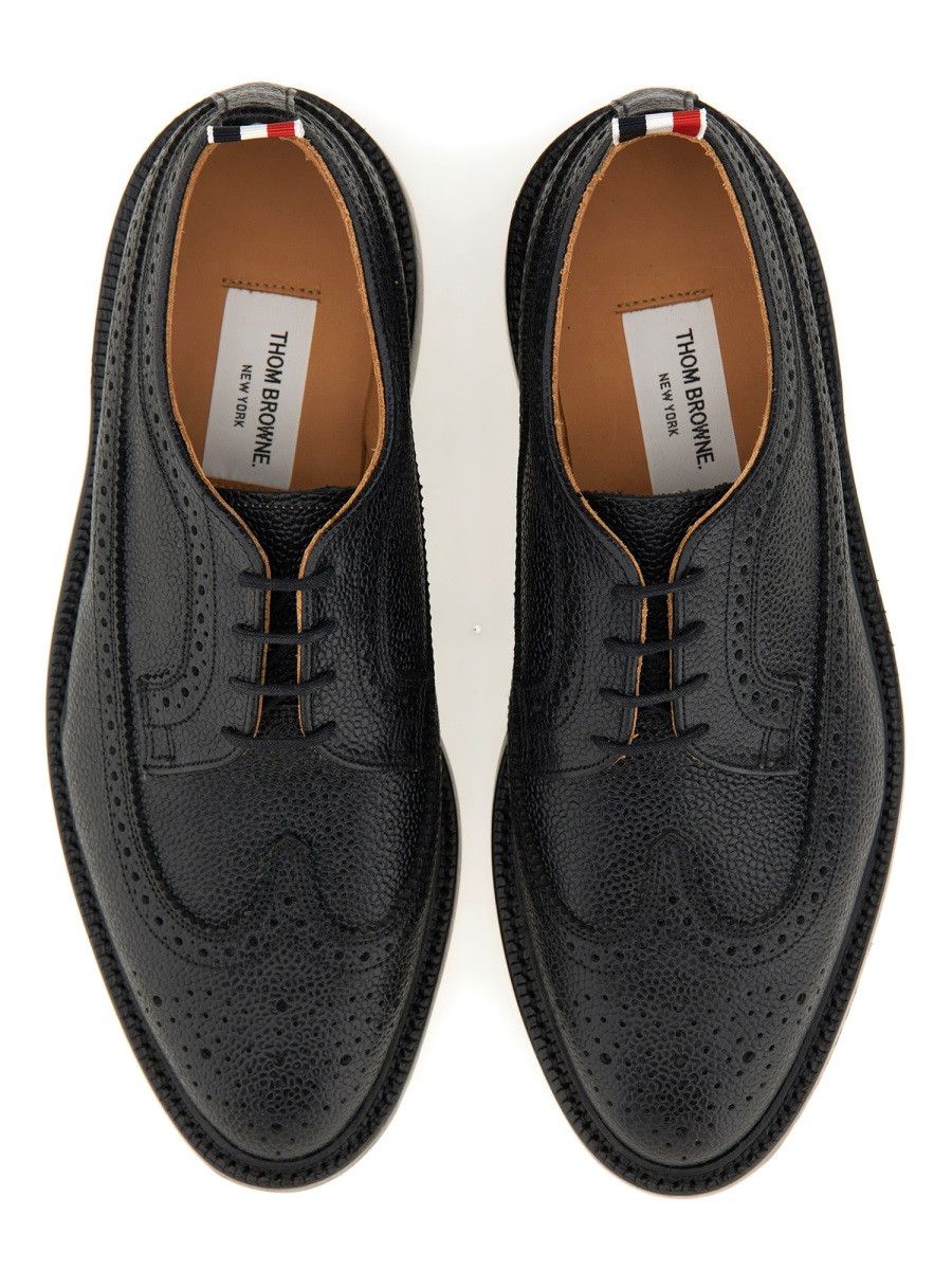 Thom Browne THOM BROWNE BROGUE CLASSIC LONGWING - BLACK (US 7½) Size US 7.5 / EU 40-41 - 6 Thumbnail
