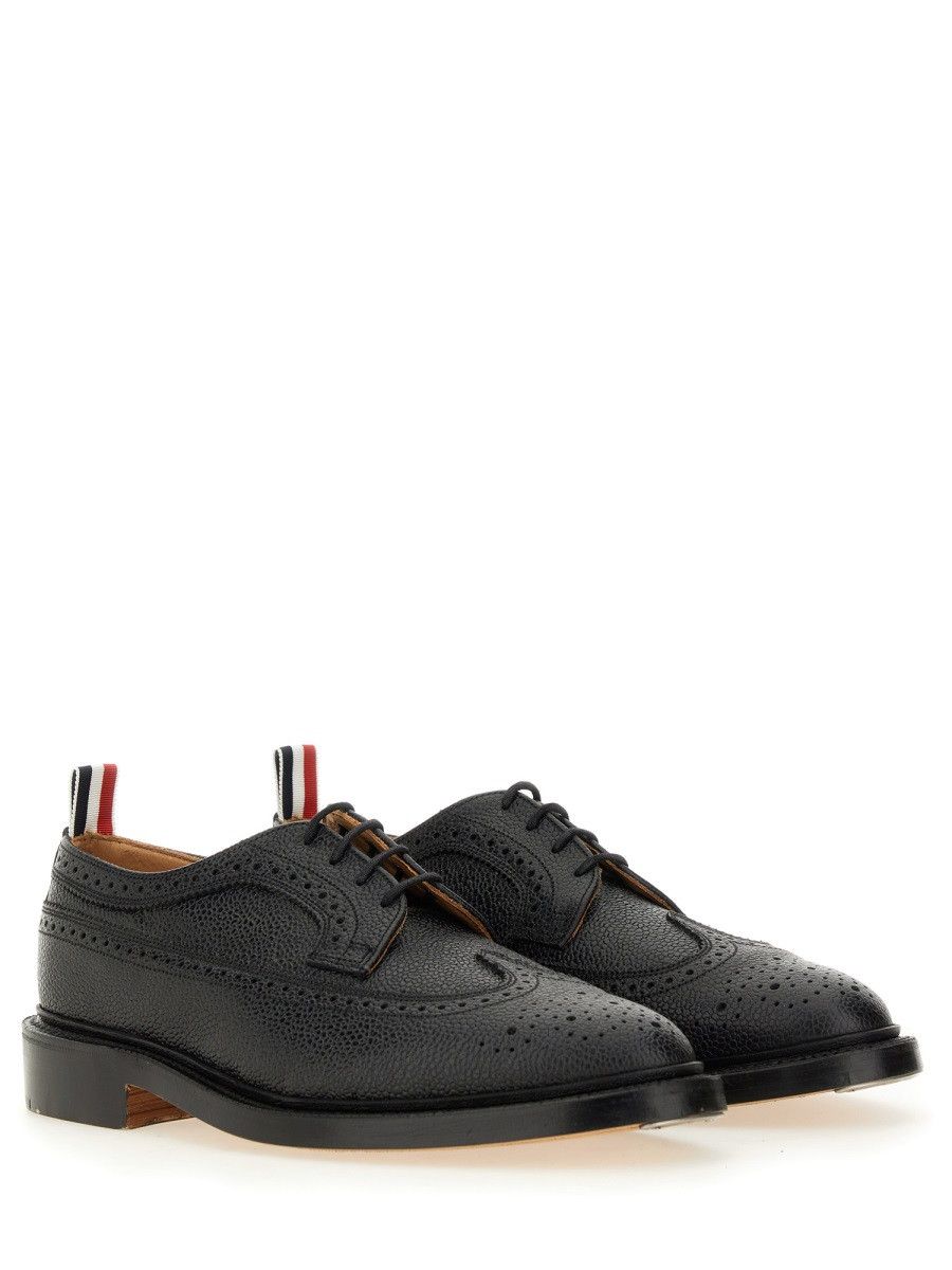 Thom Browne THOM BROWNE BROGUE CLASSIC LONGWING - BLACK (US 7½) Size US 7.5 / EU 40-41 - 2 Thumbnail