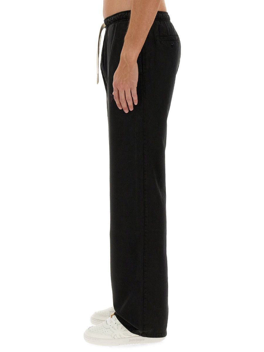 Palm Angels PALM ANGELS PANTS WITH LOGO - BLACK (IT 50) Size US 34 / EU 50 - 3 Thumbnail