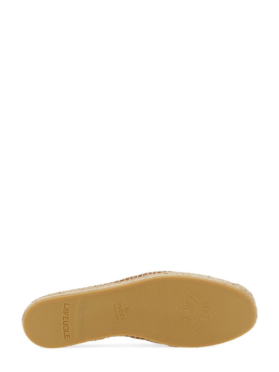 Gucci GUCCI ESPADRILLES WITH CROSS GG - BROWN (UK 7) Size US 8 / EU 41 - 5 Thumbnail