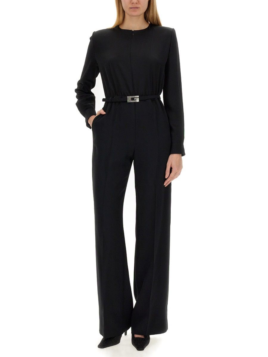 Gucci GUCCI VISCOSE JUMPSUIT WITH BELT - BLACK (IT 42) Size 42" / US 20 - 2 Thumbnail