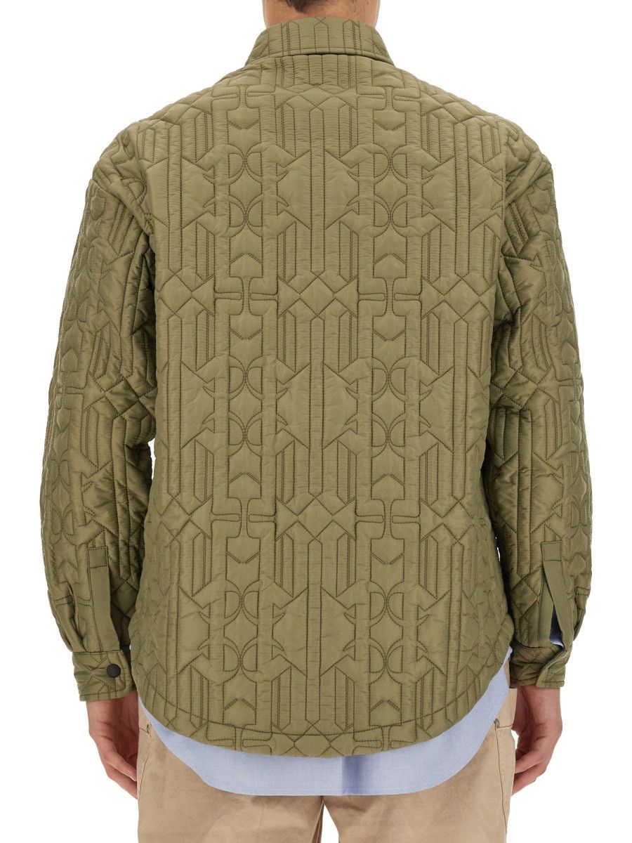 Palm Angels PALM ANGELS MONOGRAM SHIRT - MILITARY GREEN Size US L / EU 52-54 / 3 - 3 Thumbnail