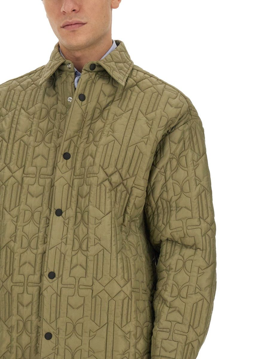Palm Angels PALM ANGELS MONOGRAM SHIRT - MILITARY GREEN Size US L / EU 52-54 / 3 - 4 Thumbnail