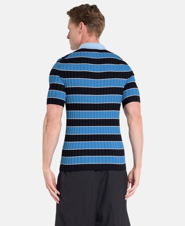 Dolce & Gabbana Silk-blend knitted polo shirt Size US S / EU 44-46 / 1 - 2 Thumbnail