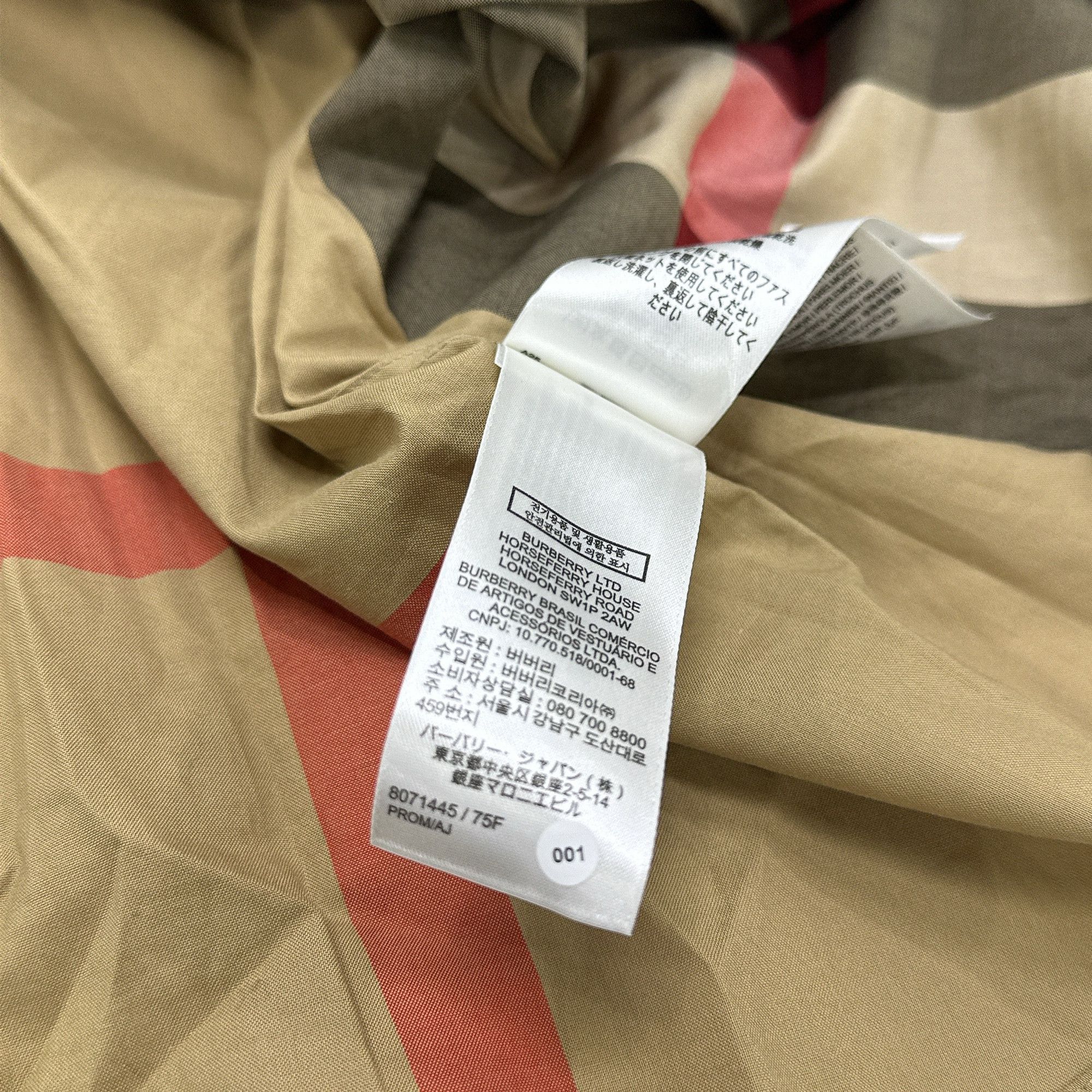 Burberry Burberry Check Button Up Shirt Size XL Size US XL / EU 56 / 4 - 5 Thumbnail