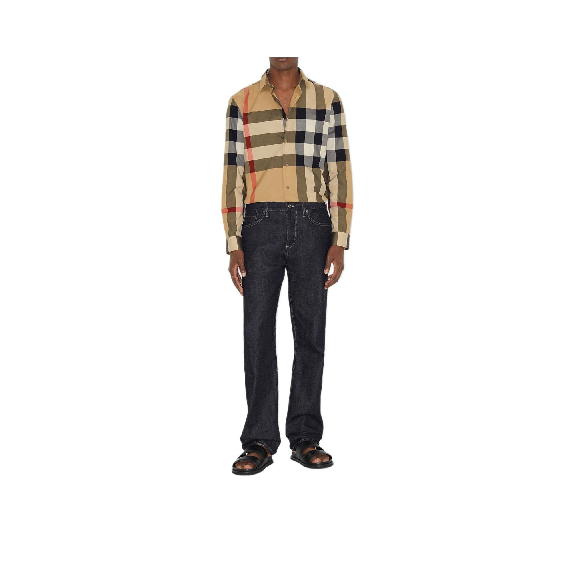 Burberry Burberry Check Button Up Shirt Size XL Size US XL / EU 56 / 4 - 11 Thumbnail
