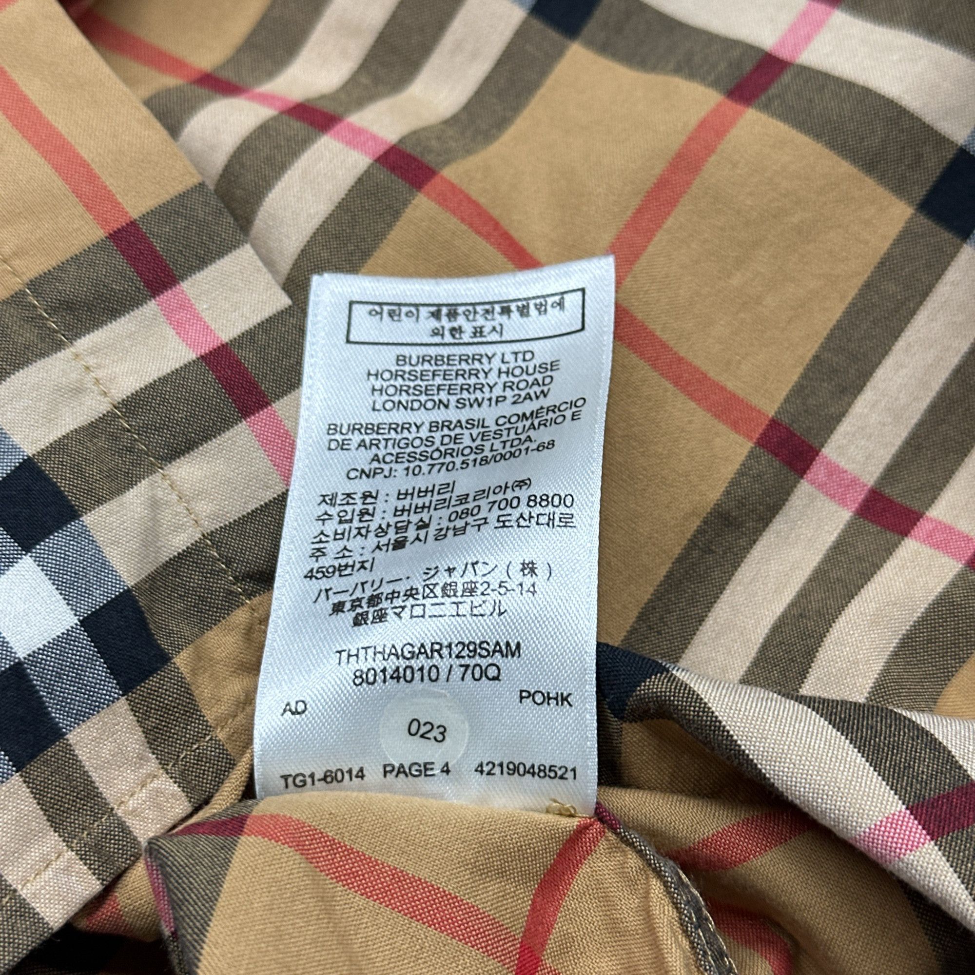Burberry Burberry Classic Check Button Up Shirt Size 8 Size M / US 6-8 / IT 42-44 - 4 Thumbnail