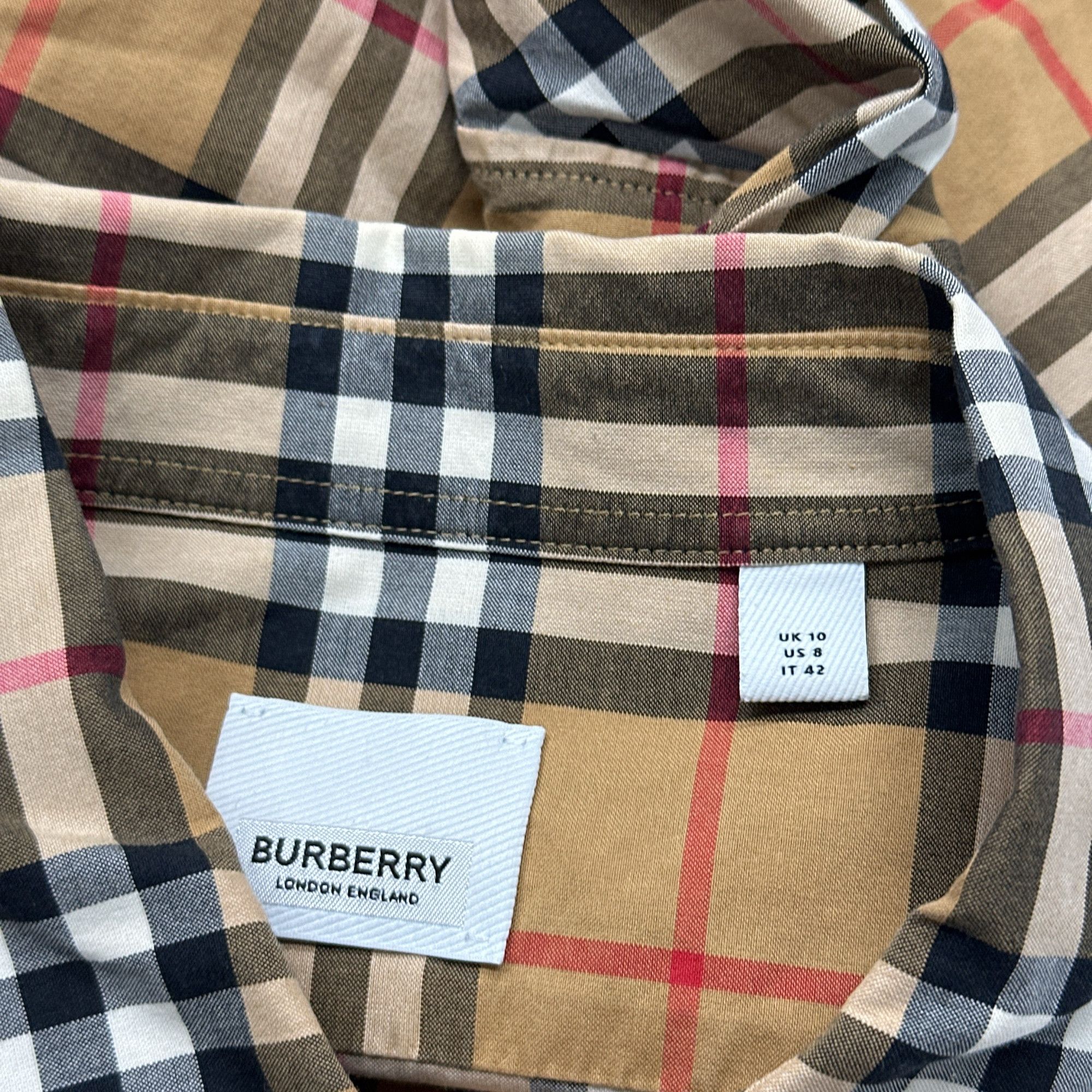 Burberry Burberry Classic Check Button Up Shirt Size 8 Size M / US 6-8 / IT 42-44 - 3 Thumbnail