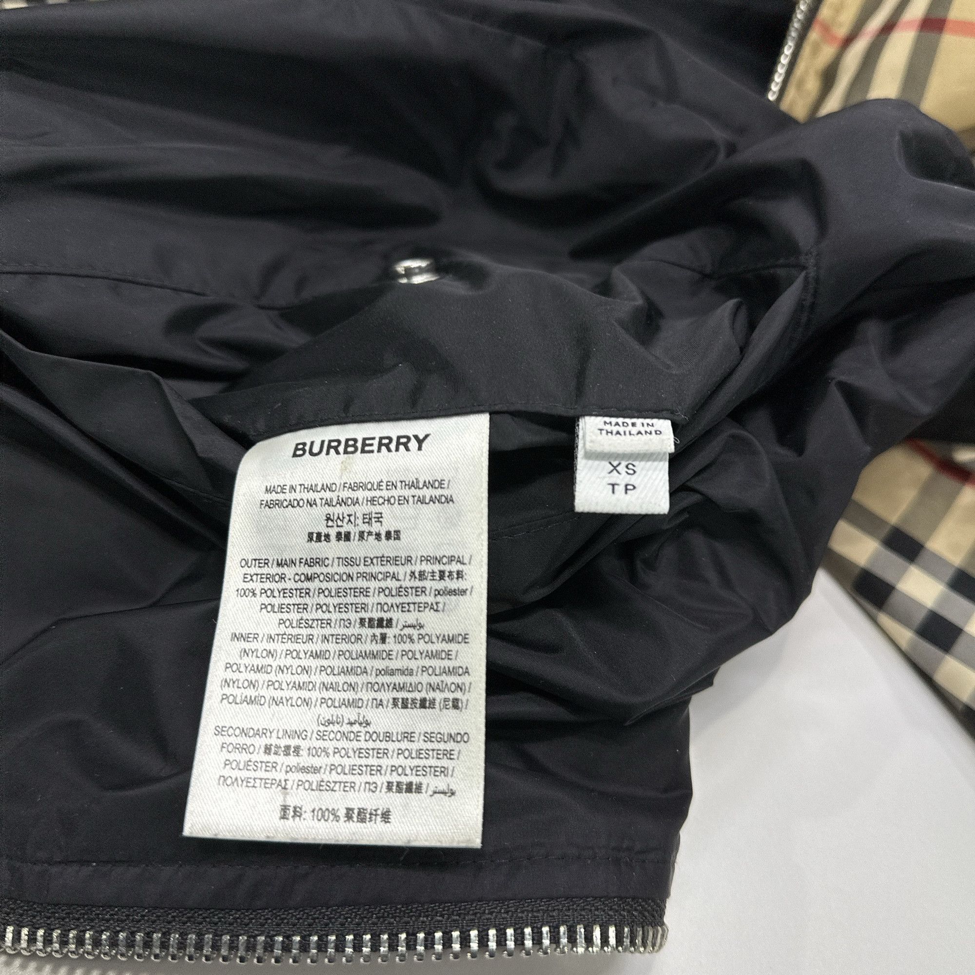 Burberry Burberry Reversible Check Hooded Jacket Size XS Size US XS / EU 42 / 0 - 6 Thumbnail