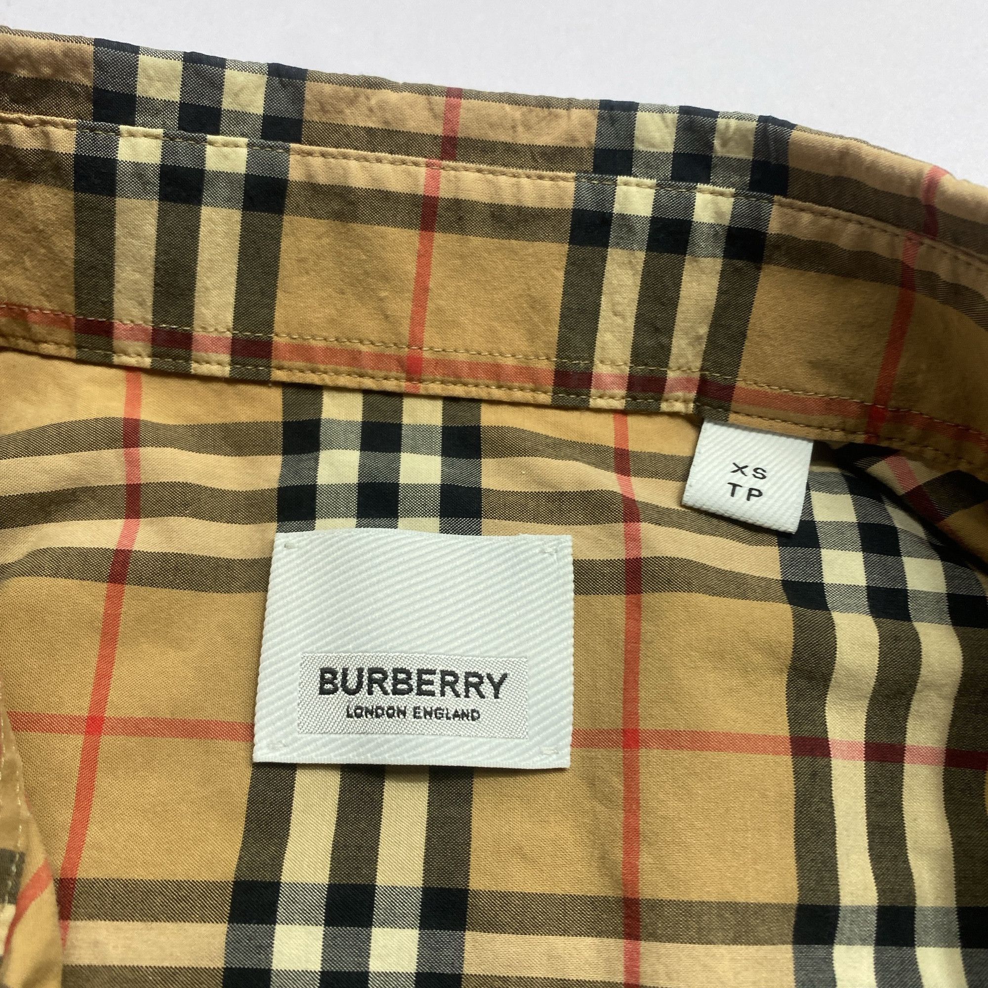Burberry Burberry Check Shirt Size XS Size US XS / EU 42 / 0 - 9 Thumbnail