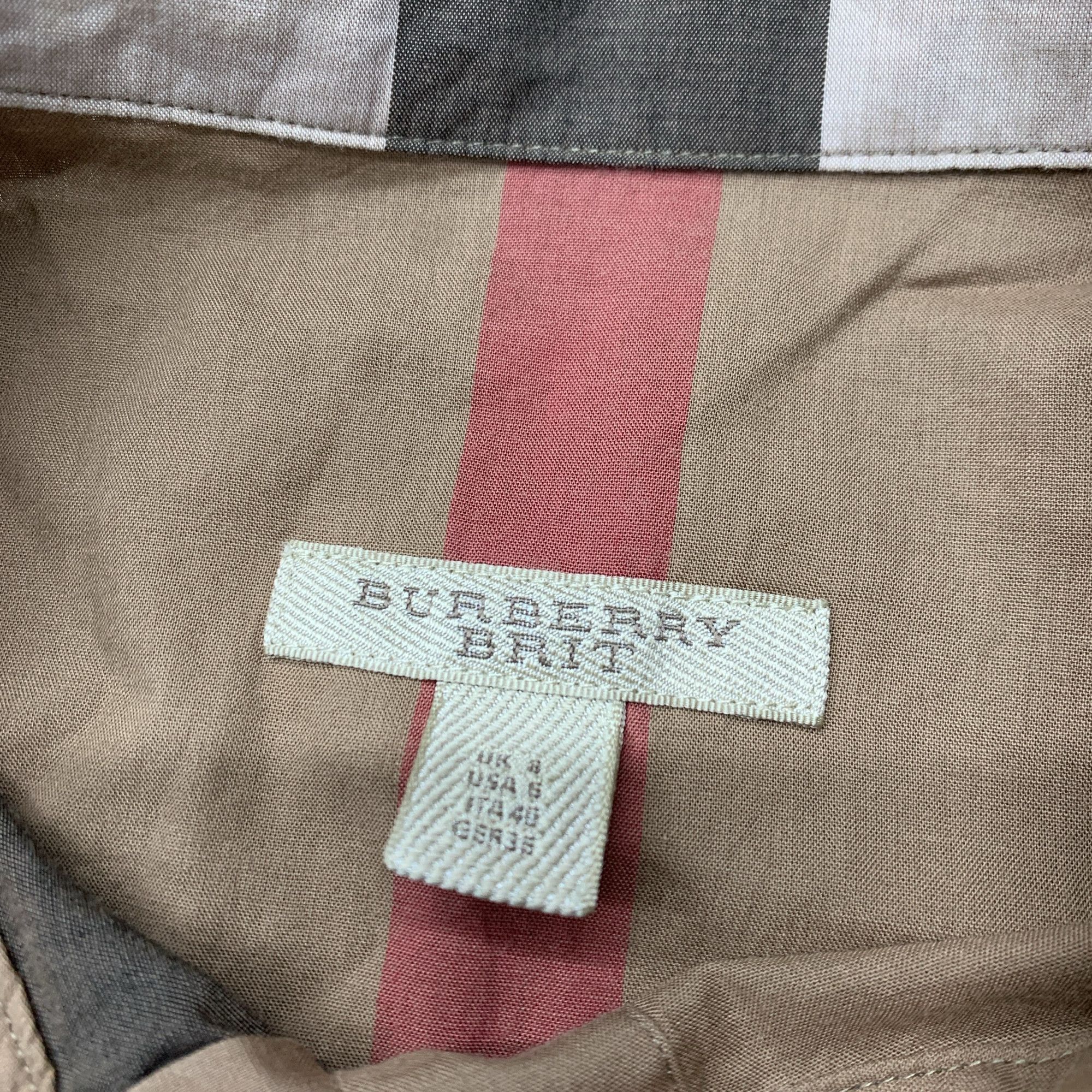 Burberry Burberry Check Shirt Dress Size 6 Size M / US 6-8 / IT 42-44 - 4 Thumbnail
