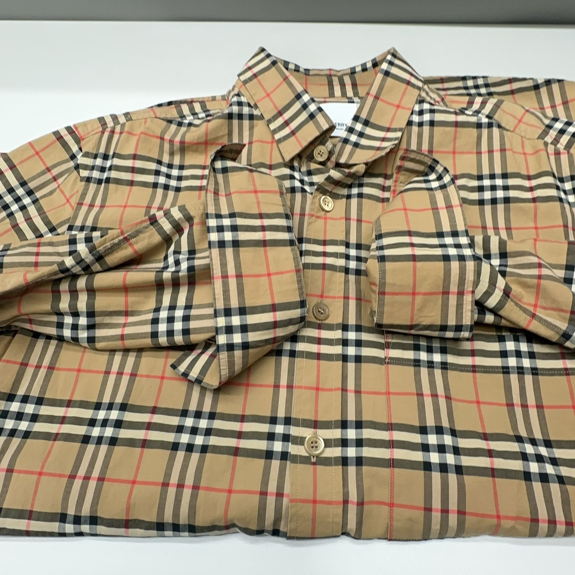 Burberry Burberry Check Long Sleeve Shirt Size M Size US M / EU 48-50 / 2 - 6 Thumbnail