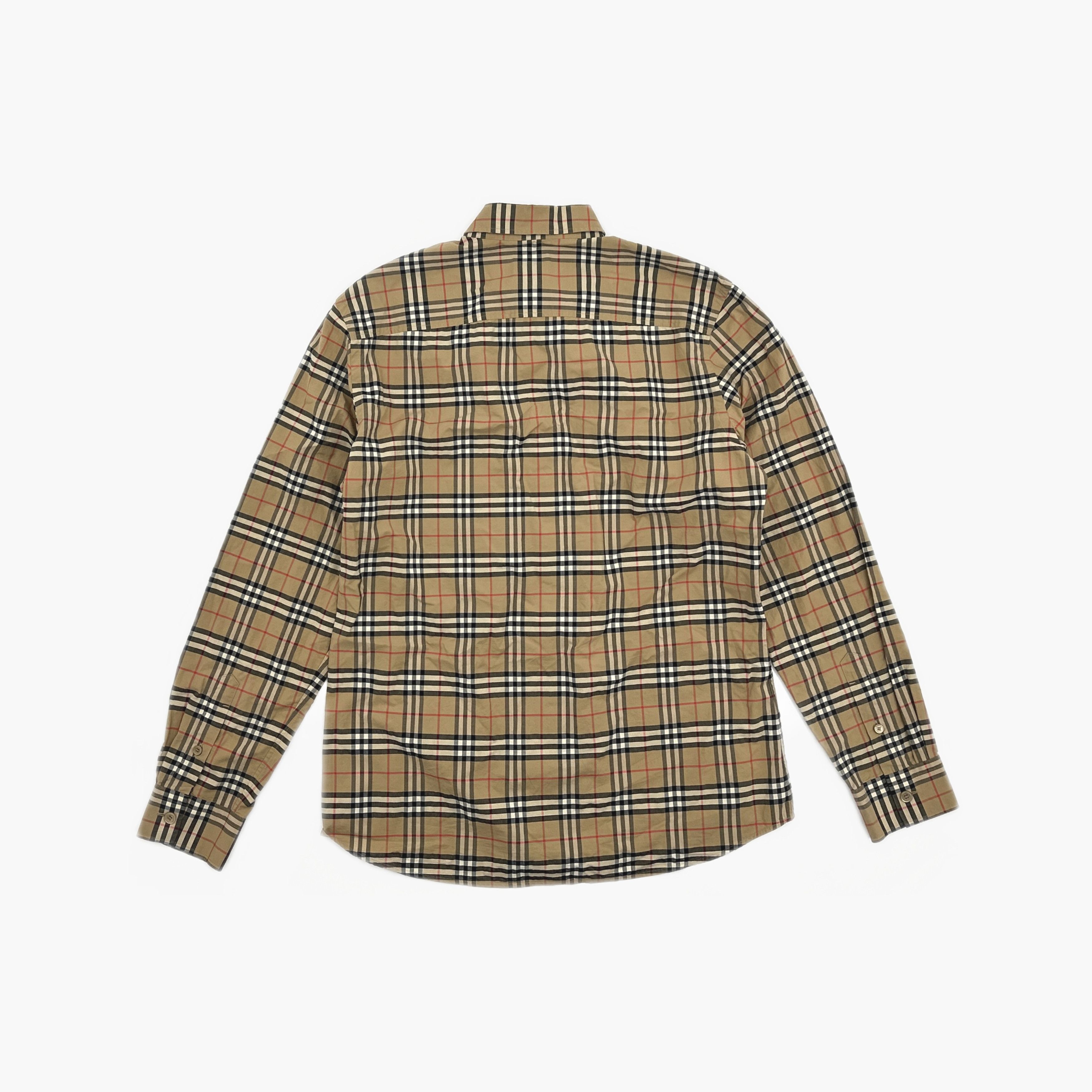 Burberry Burberry Check Long Sleeve Shirt Size M Size US M / EU 48-50 / 2 - 2 Thumbnail