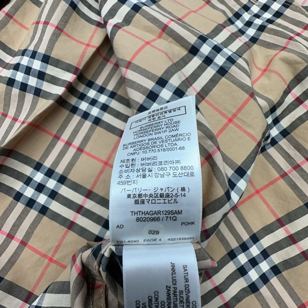 Burberry Burberry Check Long Sleeve Shirt Size M Size US M / EU 48-50 / 2 - 3 Thumbnail