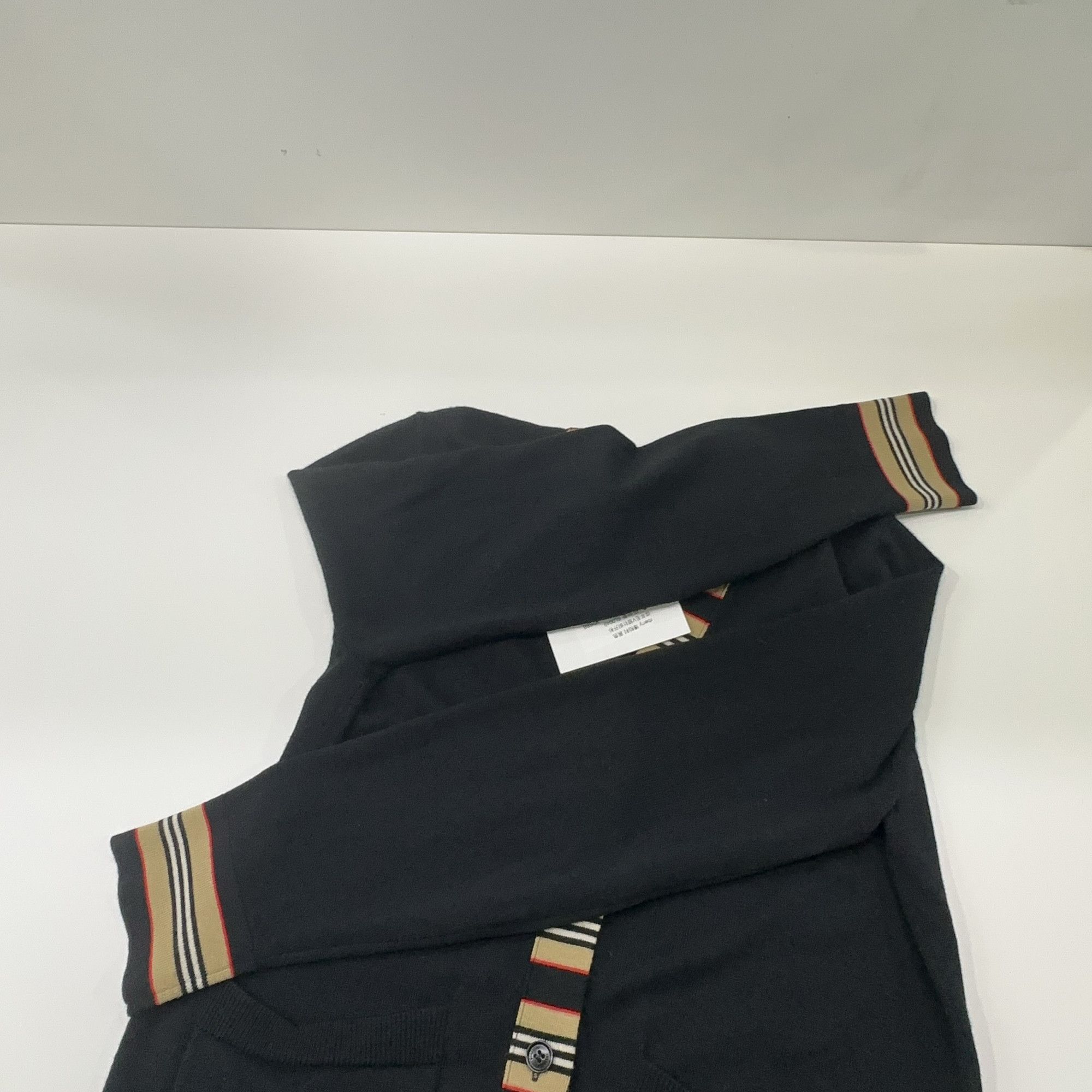 Burberry Burberry Icon Stripe Trim Cardigan Size L Size L / US 10 / IT 46 - 10 Thumbnail