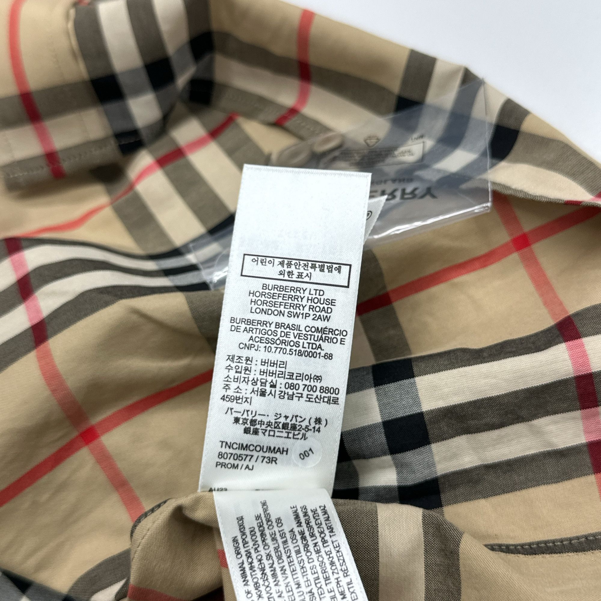 Burberry Burberry Check Button Up Shirt Size L Size US L / EU 52-54 / 3 - 5 Thumbnail