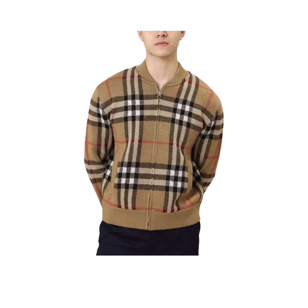 Burberry Burberry Archive Check Zip-Up Cardigan Size L Size US L / EU 52-54 / 3 - 5 Thumbnail