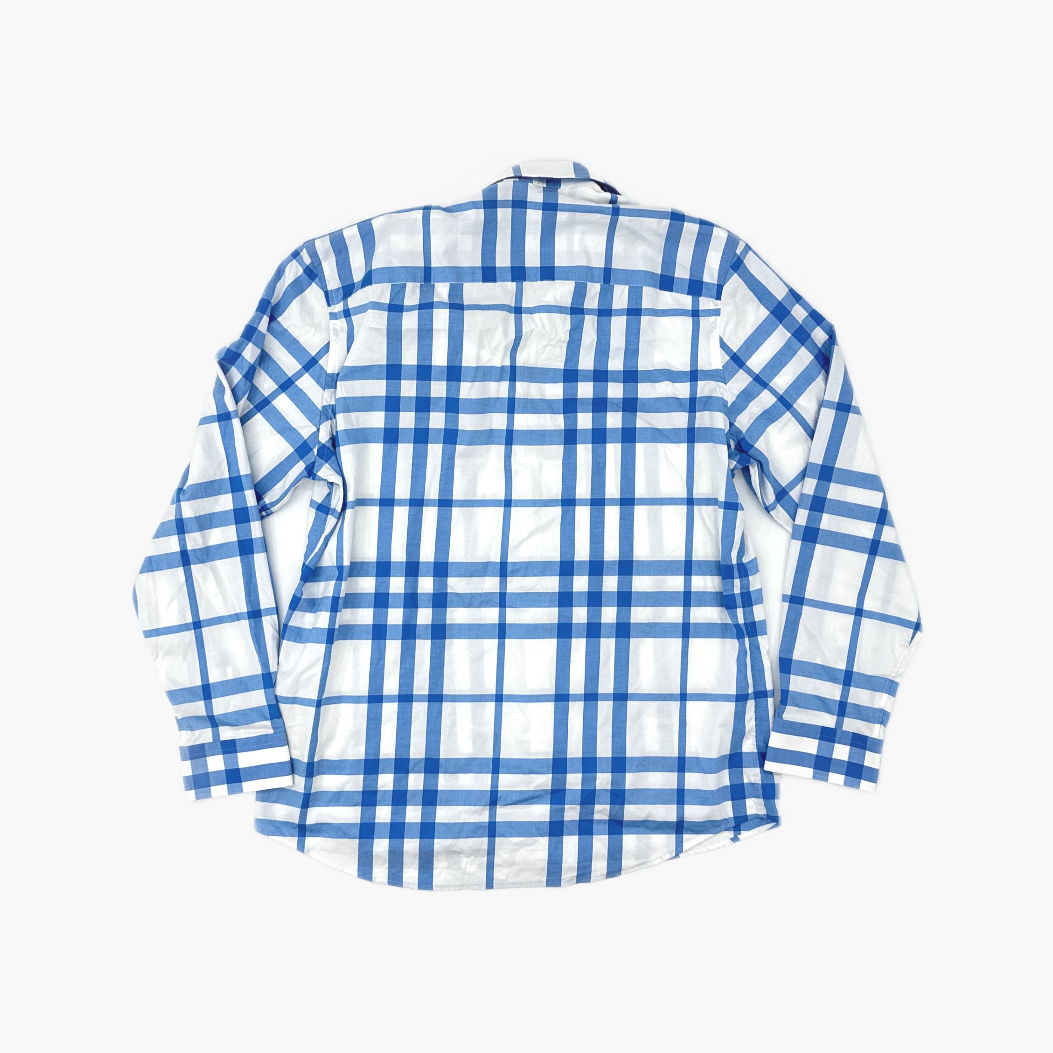 Burberry Burberry Blue Check Button Up Shirt XL Size US XL / EU 56 / 4 - 2 Thumbnail