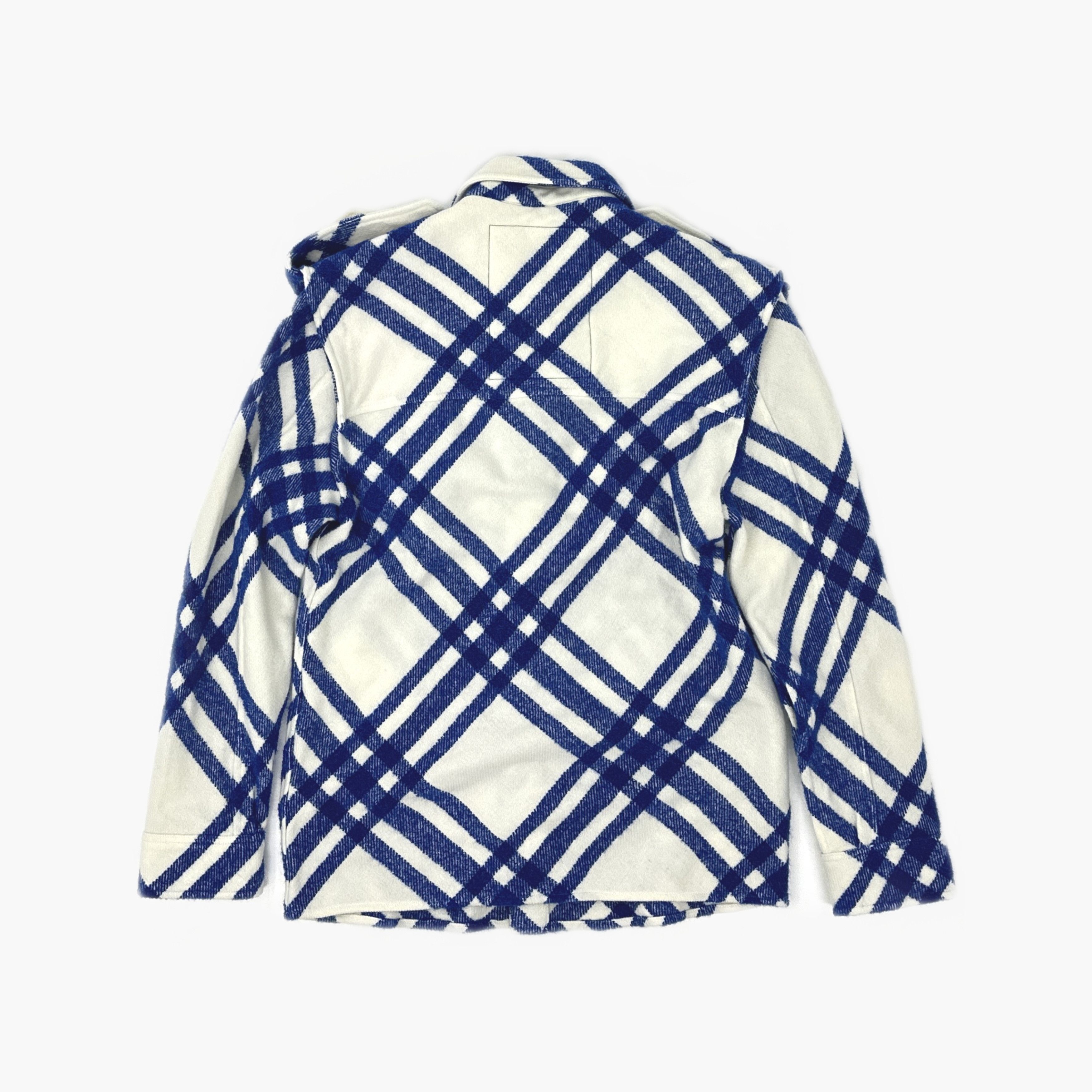 Burberry Burberry Check Wool-Blend Button Up Shirt Size 0 Size XXS / US 00 / IT 34 - 2 Thumbnail