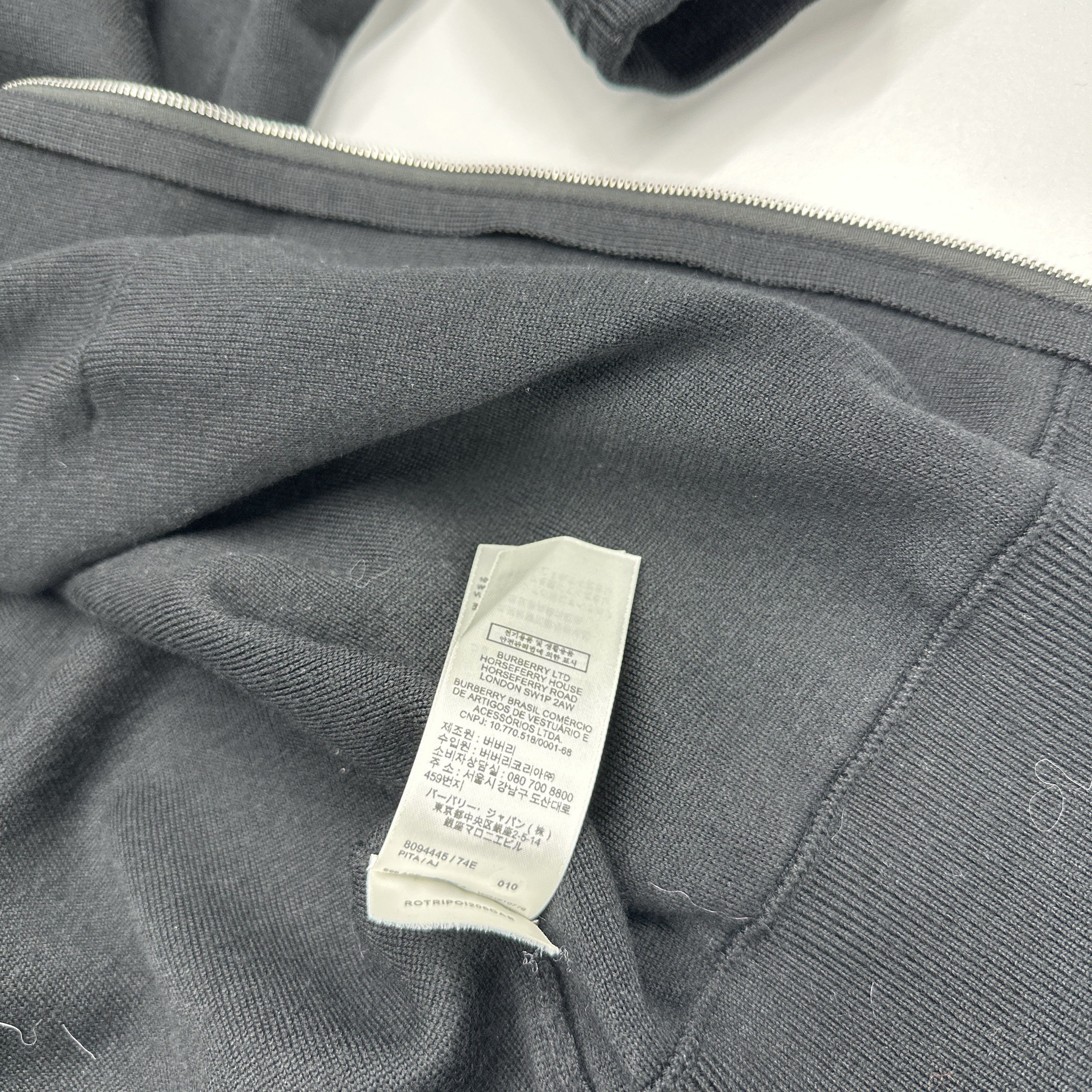 Burberry Burberry Embroidered Logo Zip-Up Hoodie Size M Size M / US 6-8 / IT 42-44 - 5 Thumbnail