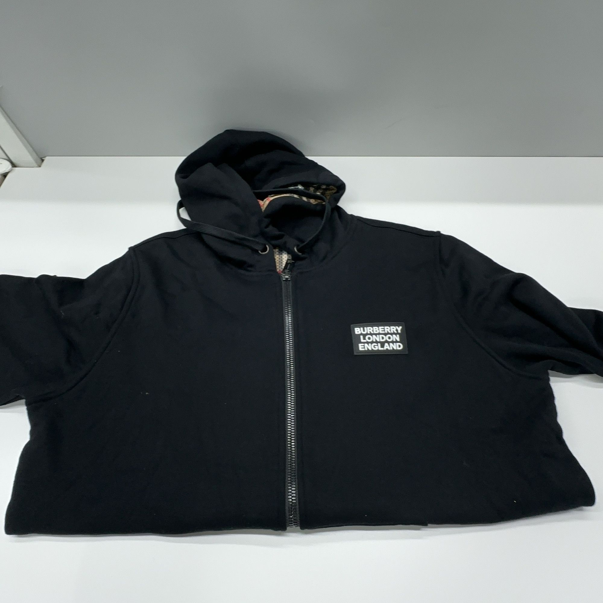Burberry Burberry Logo Zip Hoodie Size M Size US M / EU 48-50 / 2 - 5 Thumbnail