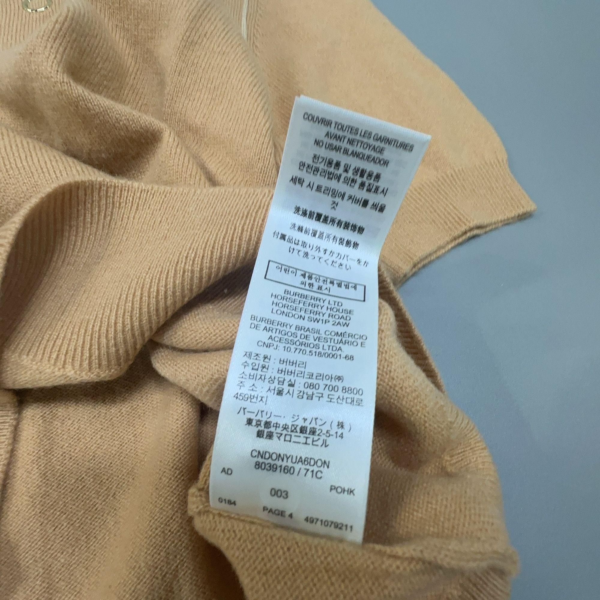 Burberry Burberry Cashmere Polo Shirt Size XS Size XS / US 0-2 / IT 36-38 - 9 Thumbnail