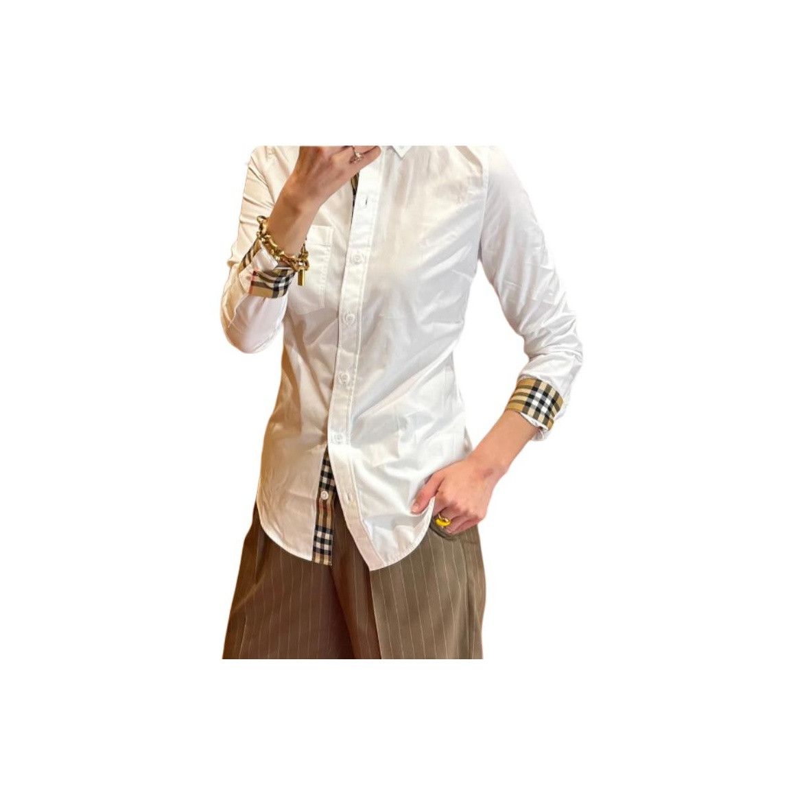 Burberry Burberry Check Detail Button Up Shirt Size XL / US 12-14 / IT 48-50 - 8 Thumbnail