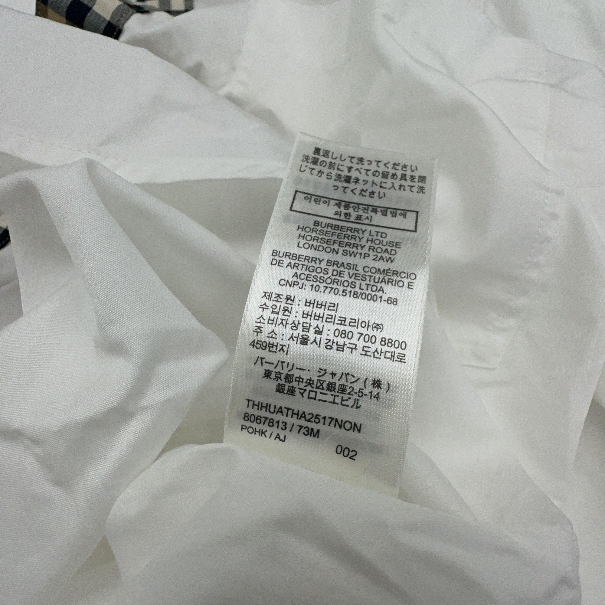 Burberry Burberry Check Detail Button Up Shirt Size XL / US 12-14 / IT 48-50 - 6 Thumbnail