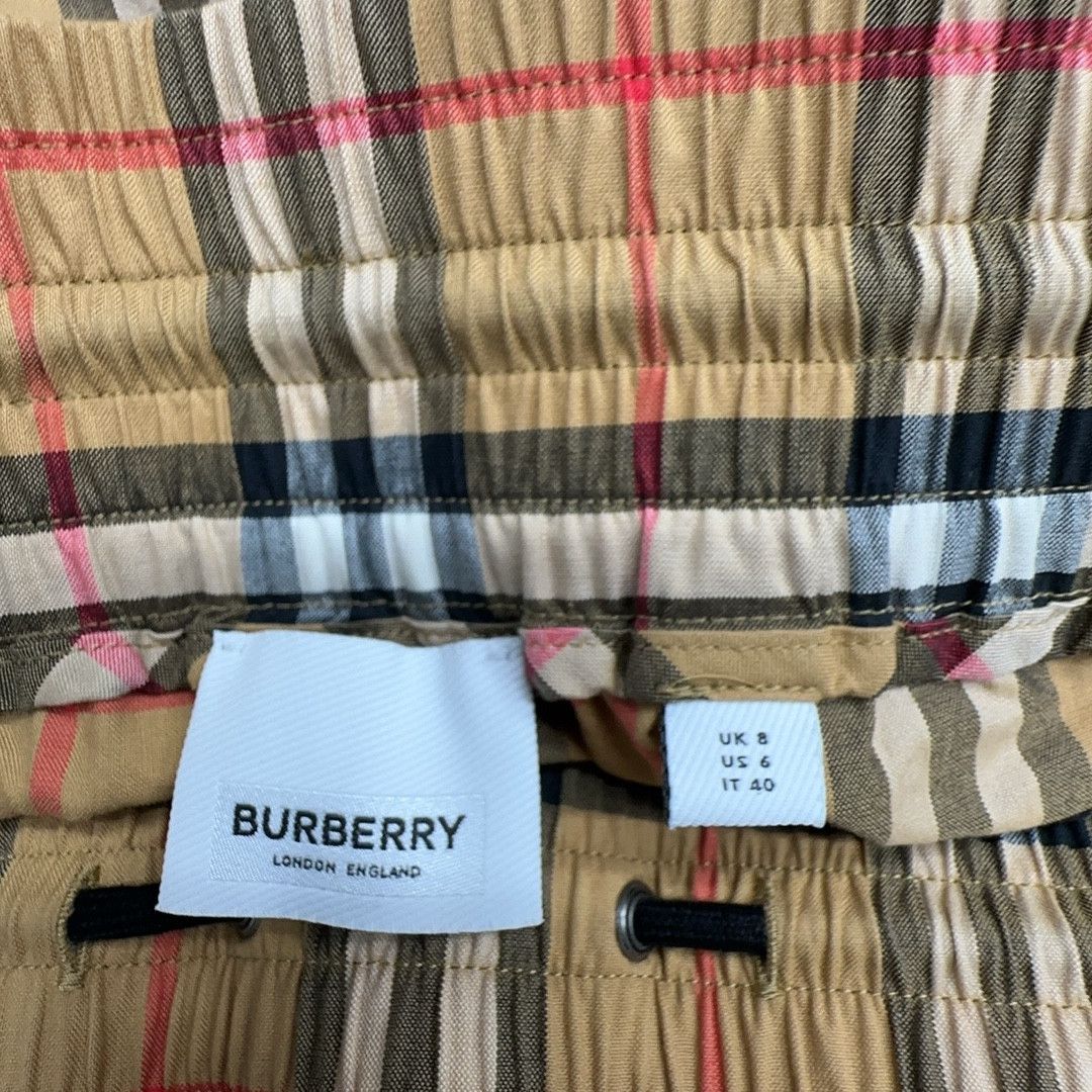 Burberry Burberry Check Drawstring Pants Size 8 Size 27" / US 4 / IT 40 - 3 Thumbnail