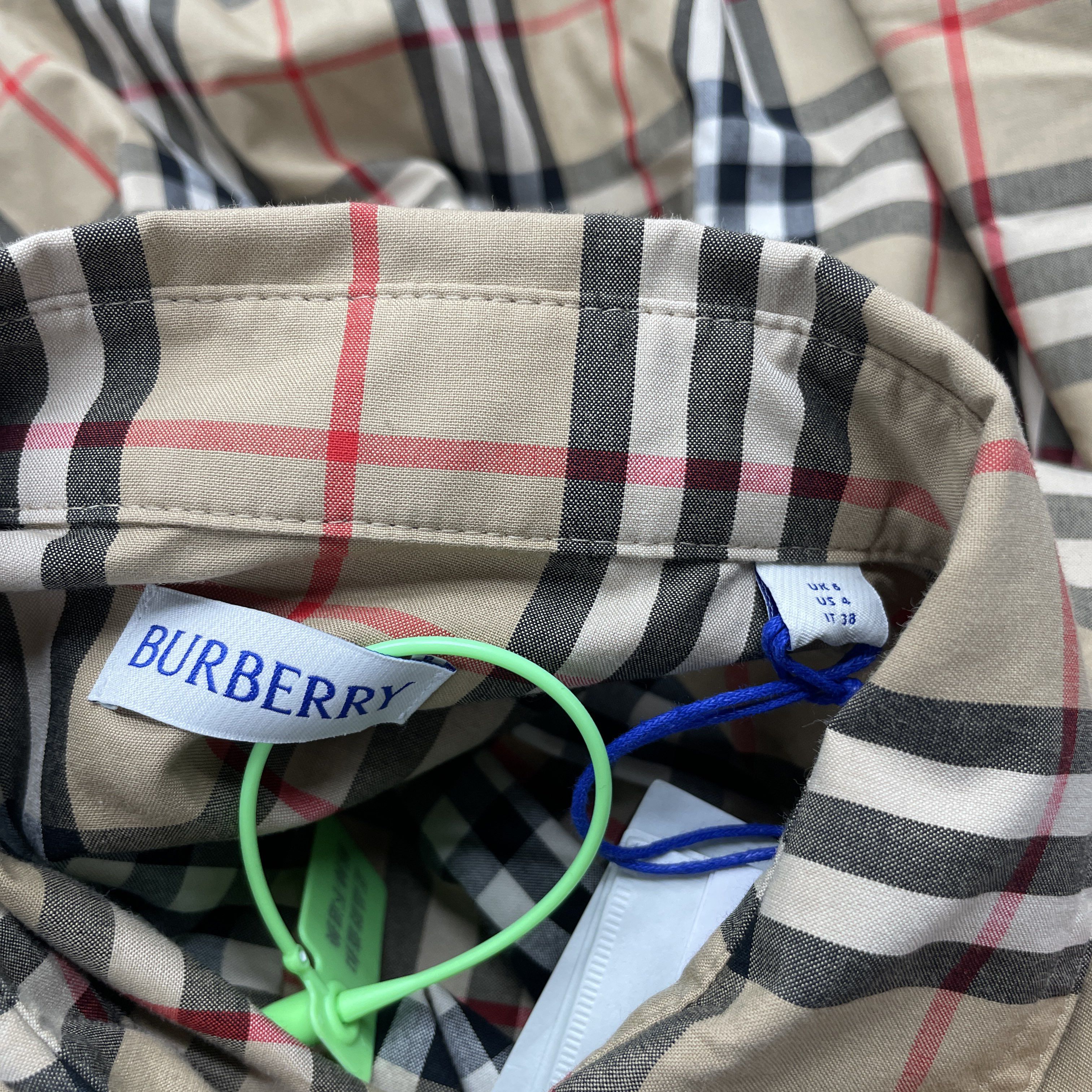 Burberry Burberry Archive Beige Check Sleeveless Dress US 4 Size S / US 4 / IT 40 - 3 Thumbnail