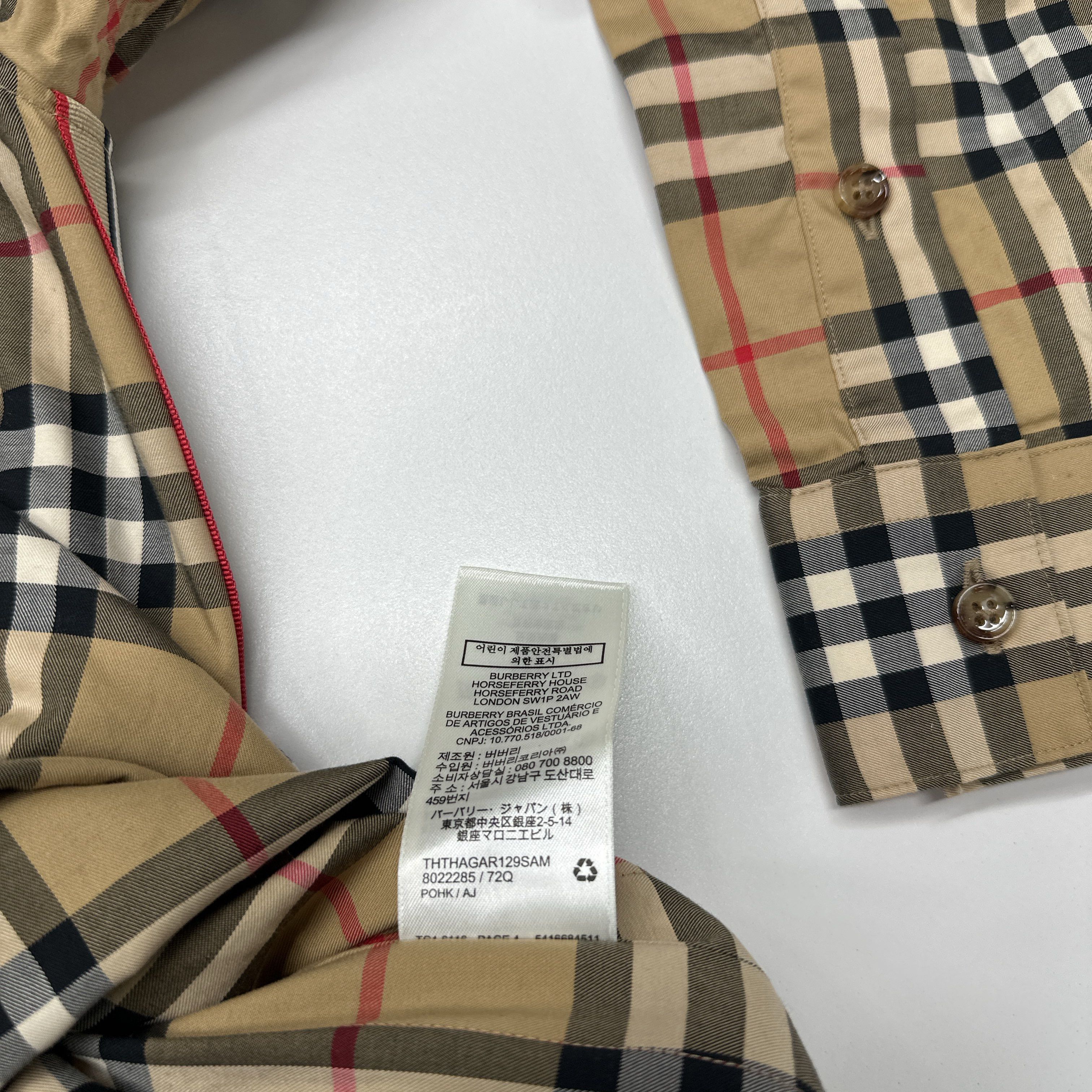 Burberry Burberry Classic Check Button Up Shirt Size 2 Size XS / US 0-2 / IT 36-38 - 4 Thumbnail