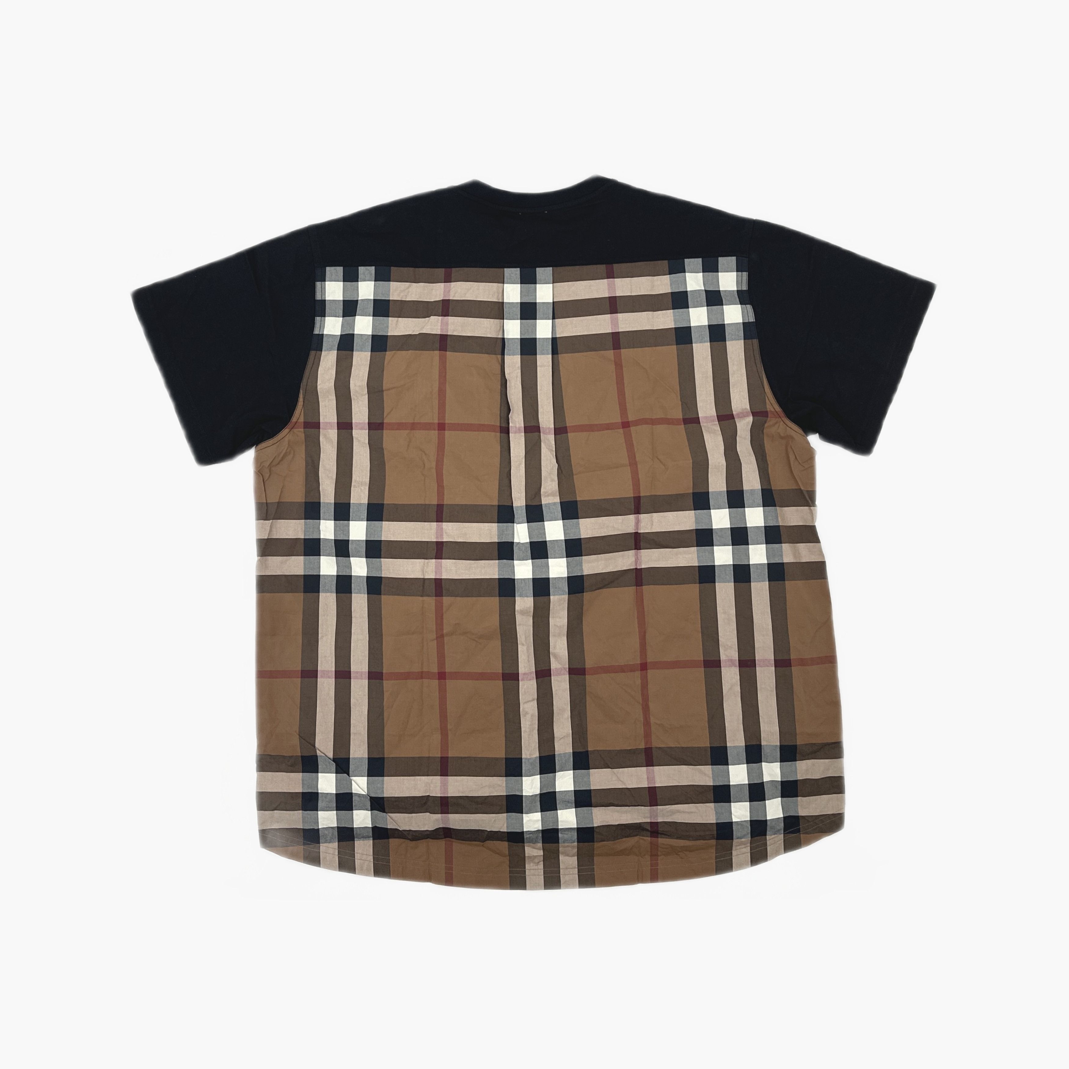 Burberry Burberry Check Back Cotton T-Shirt Size L Size L / US 10 / IT 46 - 2 Thumbnail