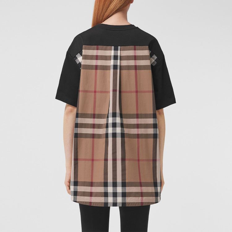 Burberry Burberry Check Back Cotton T-Shirt Size L Size L / US 10 / IT 46 - 5 Thumbnail