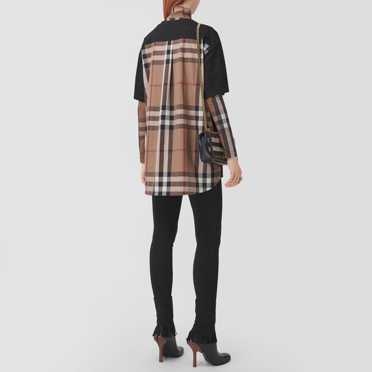 Burberry Burberry Check Back Cotton T-Shirt Size L Size L / US 10 / IT 46 - 6 Thumbnail