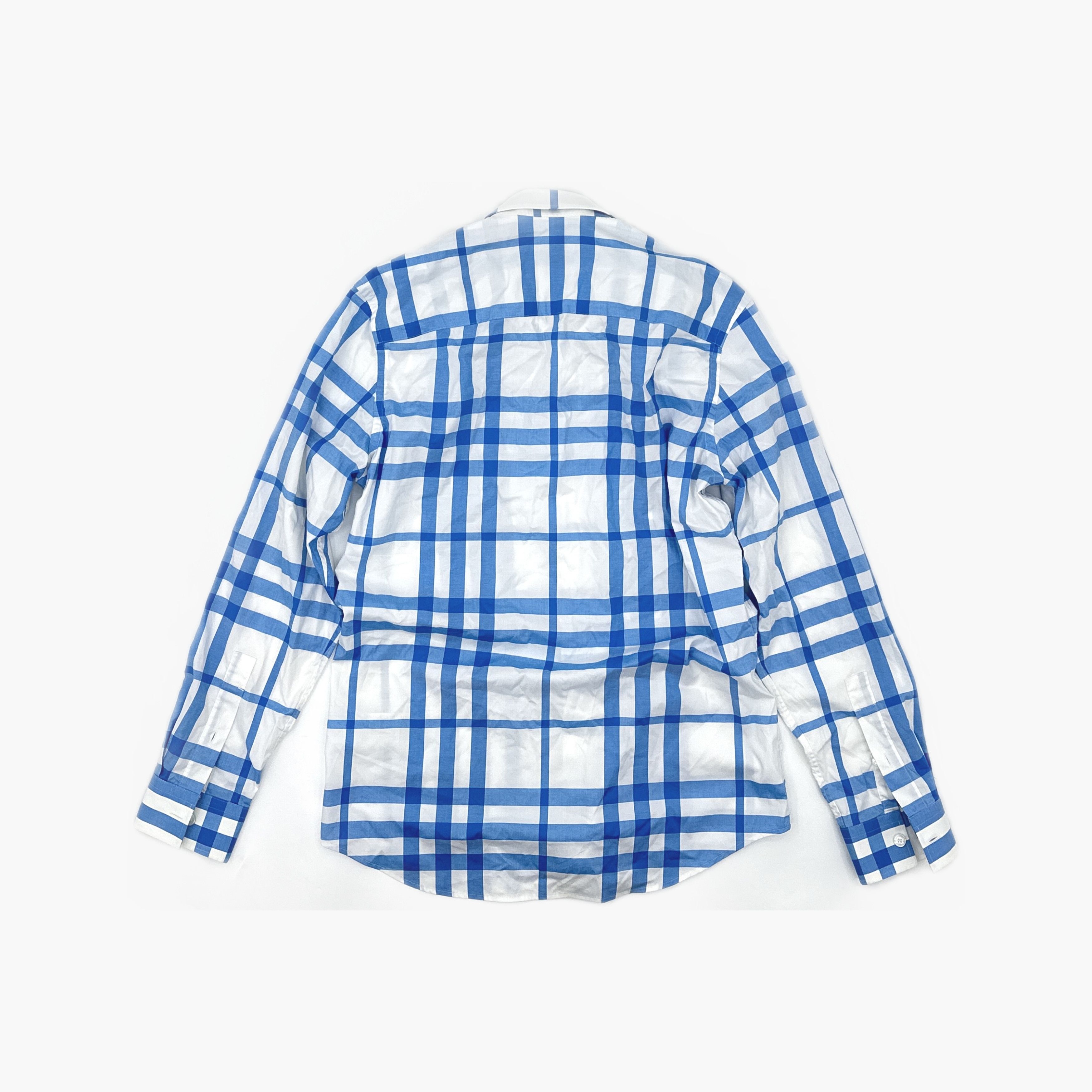 Burberry Burberry Blue Check Long Sleeve Shirt Size S Size US S / EU 44-46 / 1 - 2 Thumbnail