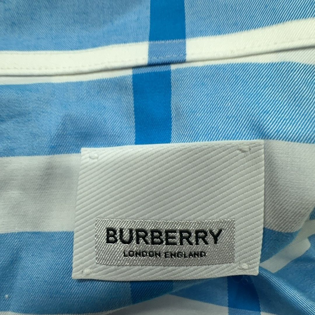 Burberry Burberry Blue Check Long Sleeve Shirt Size S Size US S / EU 44-46 / 1 - 4 Thumbnail