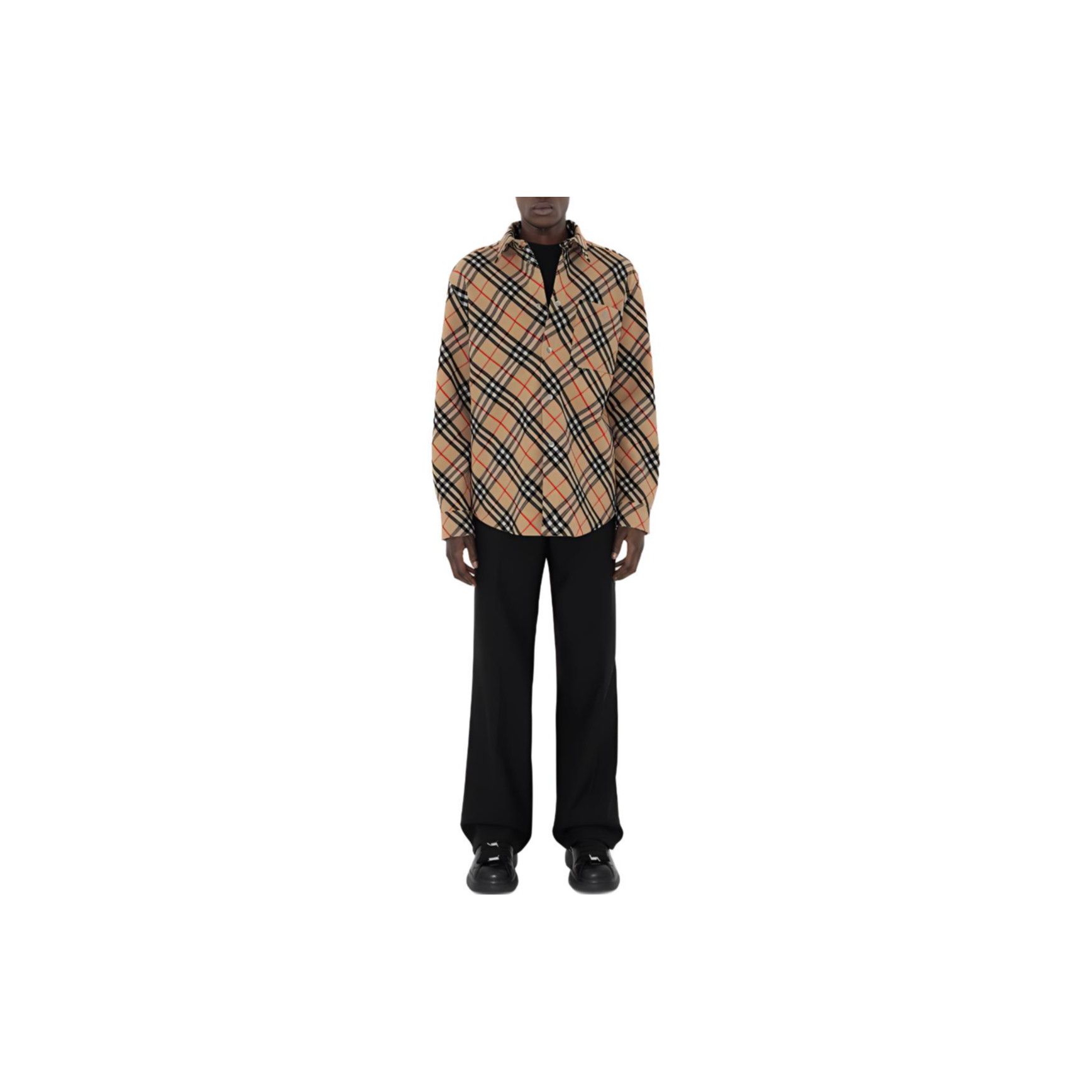 Burberry Burberry Check Wool Button Up Shirt Size S Size US S / EU 44-46 / 1 - 12 Thumbnail