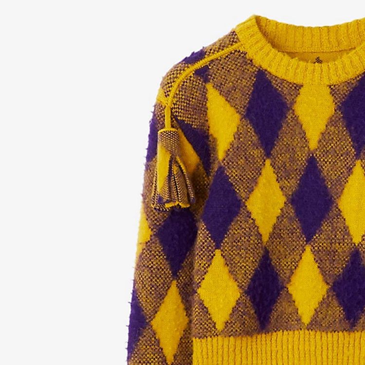 Burberry Burberry Argyle Tassel Knit Sweater Size S Size S / US 4 / IT 40 - 12 Thumbnail