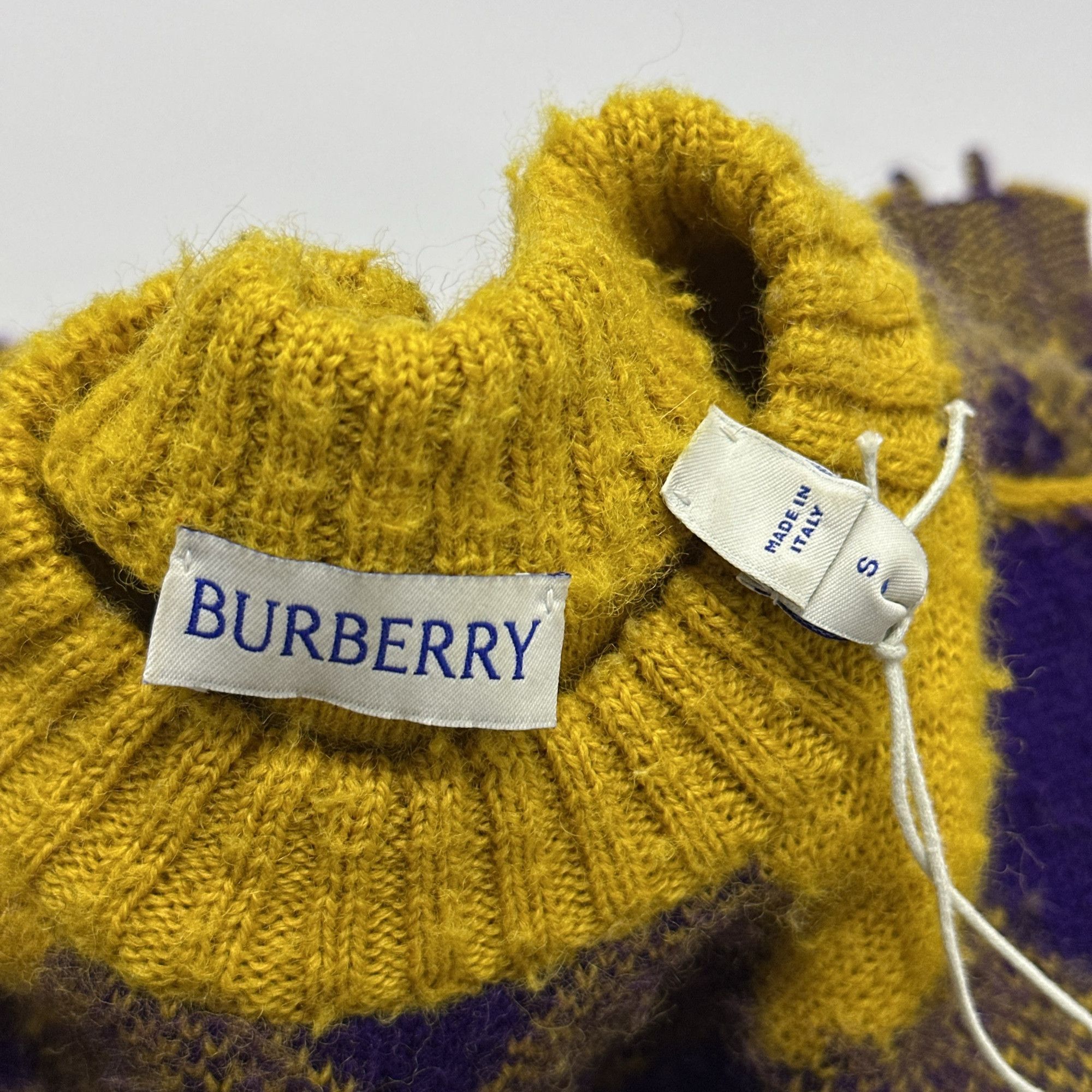 Burberry Burberry Argyle Tassel Knit Sweater Size S Size S / US 4 / IT 40 - 10 Thumbnail