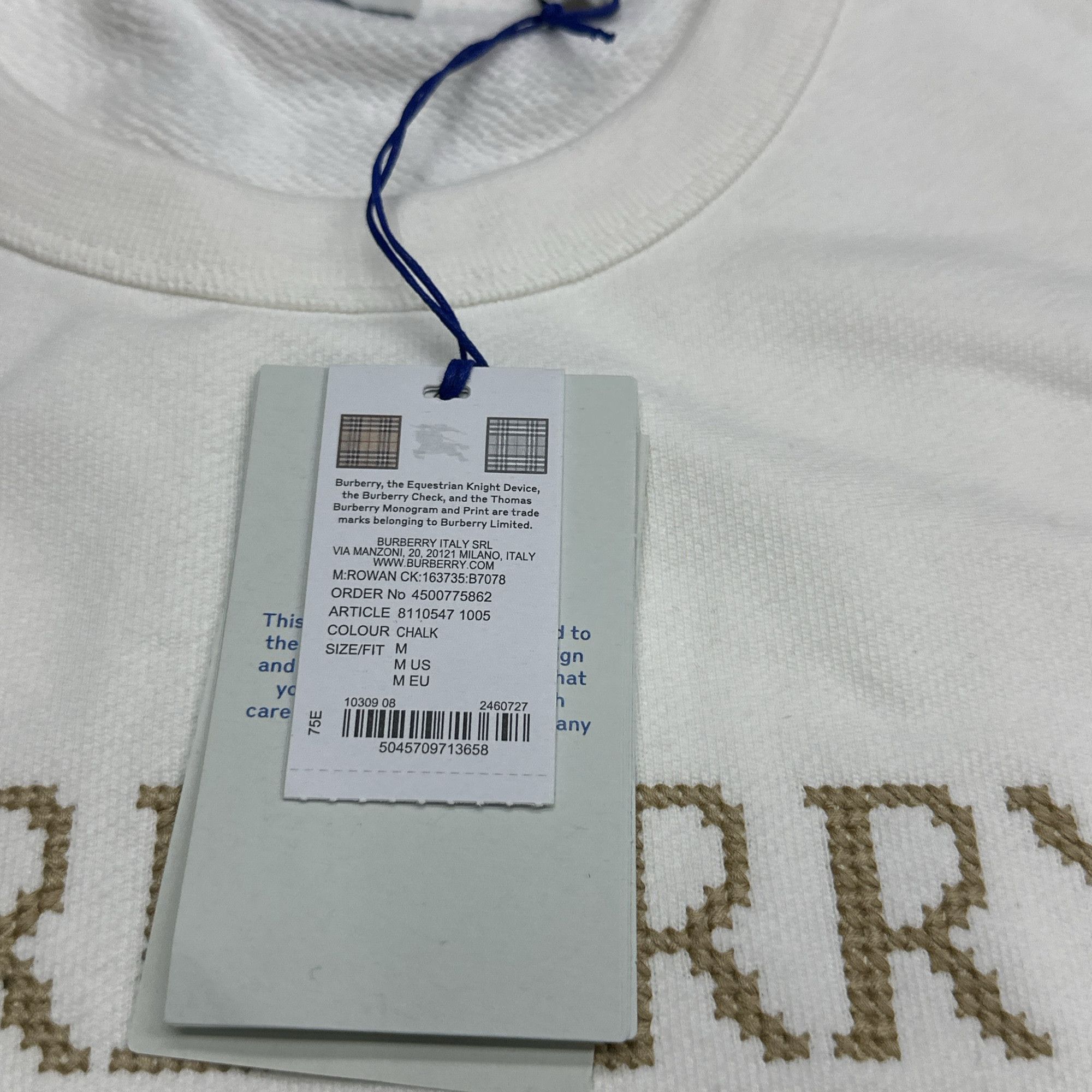 Burberry Burberry EKD Logo Sweatshirt Size M Size US M / EU 48-50 / 2 - 10 Thumbnail