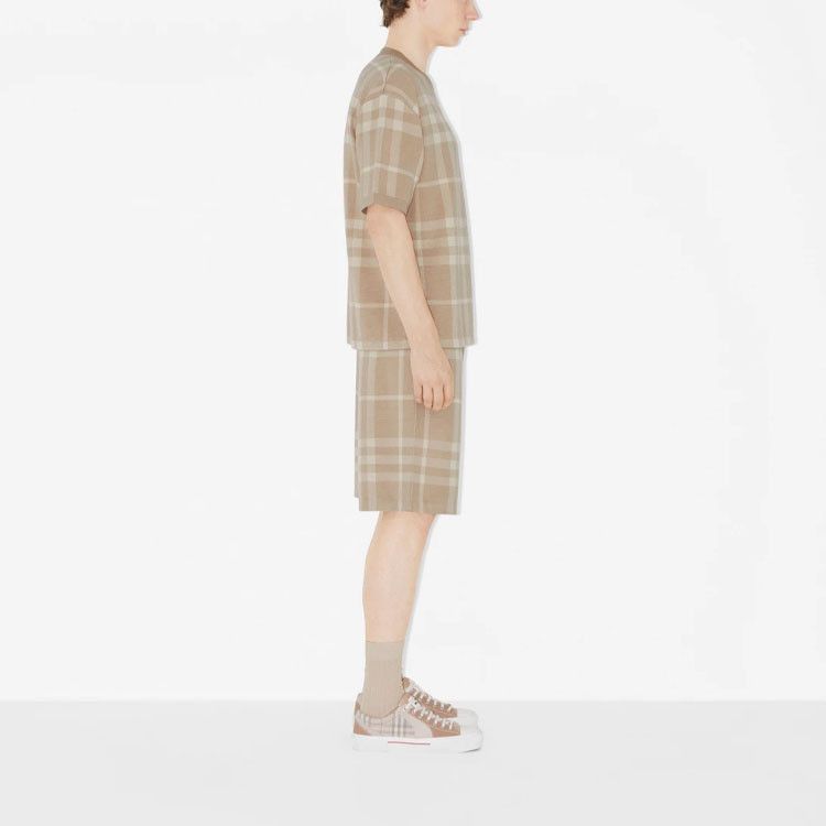 Burberry Burberry Check Knit Short Sleeve T-Shirt Size XXL Size US XXL / EU 58 / 5 - 8 Thumbnail