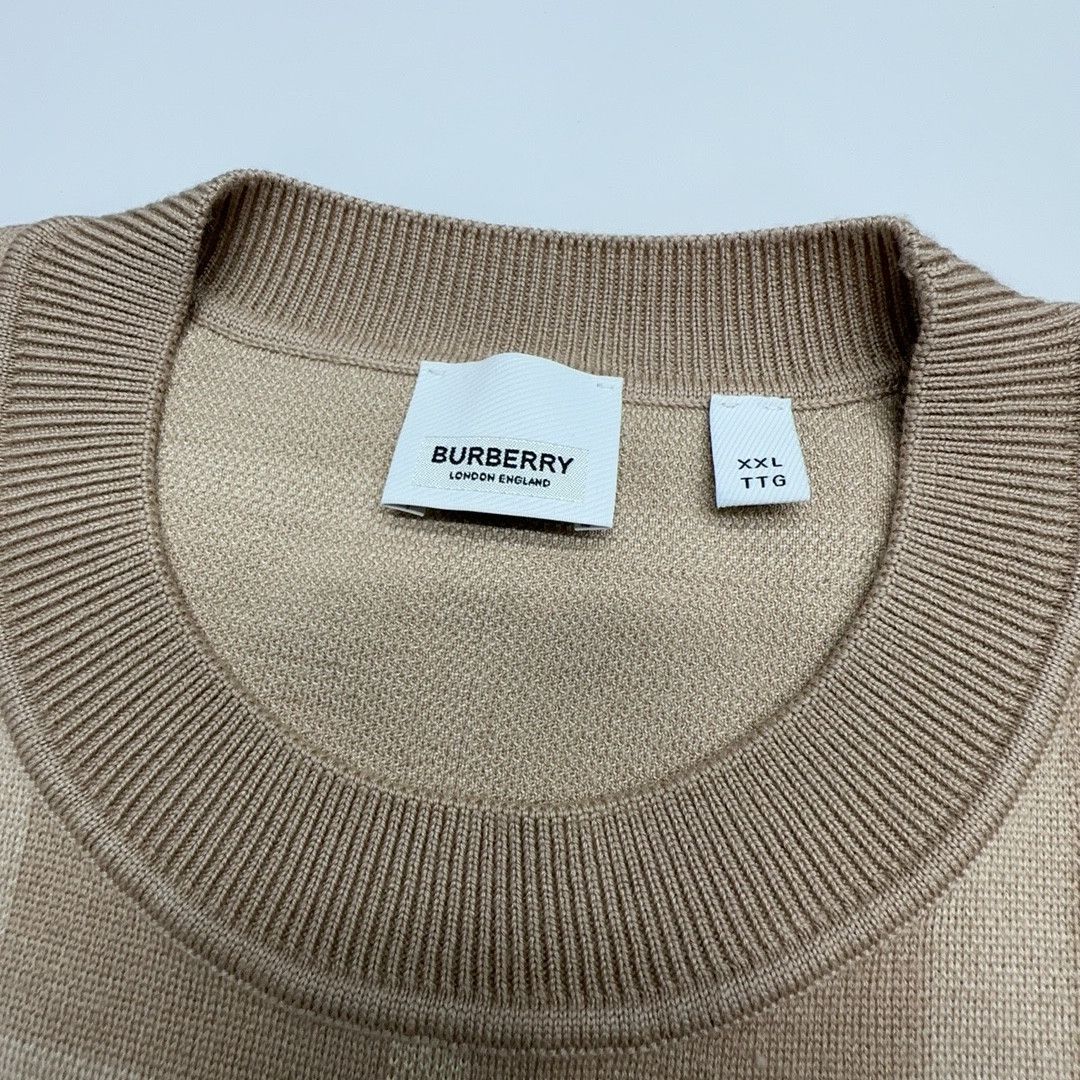 Burberry Burberry Check Knit Short Sleeve T-Shirt Size XXL Size US XXL / EU 58 / 5 - 3 Thumbnail