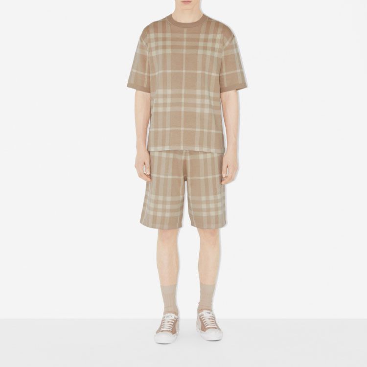 Burberry Burberry Check Knit Short Sleeve T-Shirt Size XXL Size US XXL / EU 58 / 5 - 6 Thumbnail