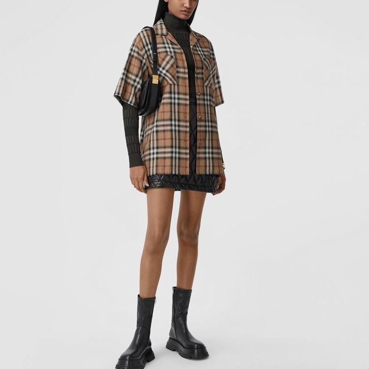 Burberry Burberry Check Bowling Shirt Size 4 Size S / US 4 / IT 40 - 6 Thumbnail
