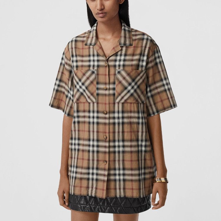 Burberry Burberry Check Bowling Shirt Size 4 Size S / US 4 / IT 40 - 8 Thumbnail