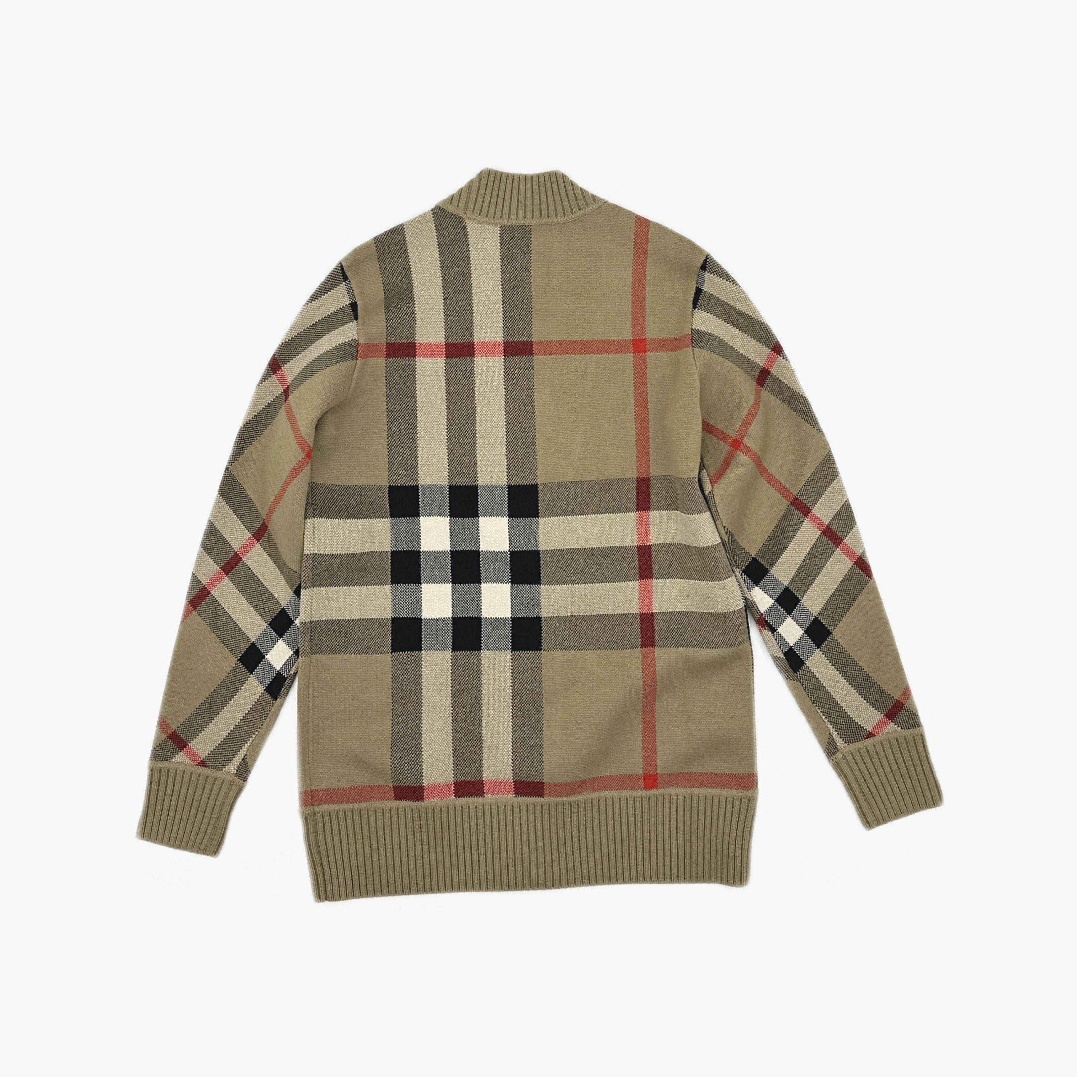 Burberry Burberry Check Jacquard V-Neck Cardigan XXS Size XXS / US 00 / IT 34 - 2 Thumbnail